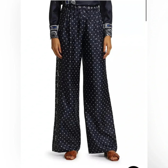 ! Max Mara
Bello Paisley Wide-Leg Silk Pants sz 4 - Picture 2 of 10